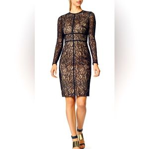 ML Monique Lhuillier Overtone Sheath dress size 8